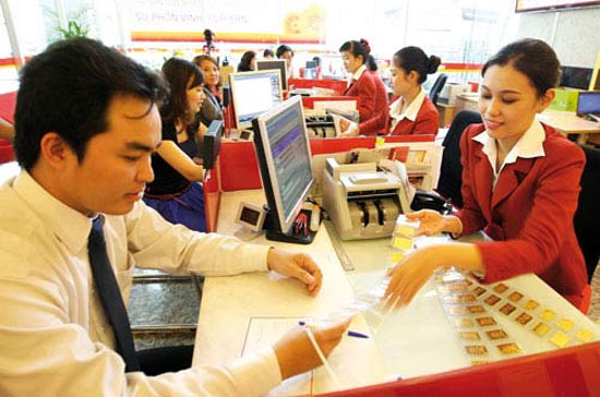 Các mức lãi suất huy động vàng từ 3% - 3,5%/năm đã mở rộng hơn.