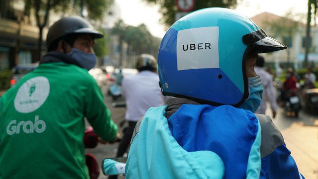 Thị phần kết hợp của Grab và Uber vượt ngưỡng 50%.