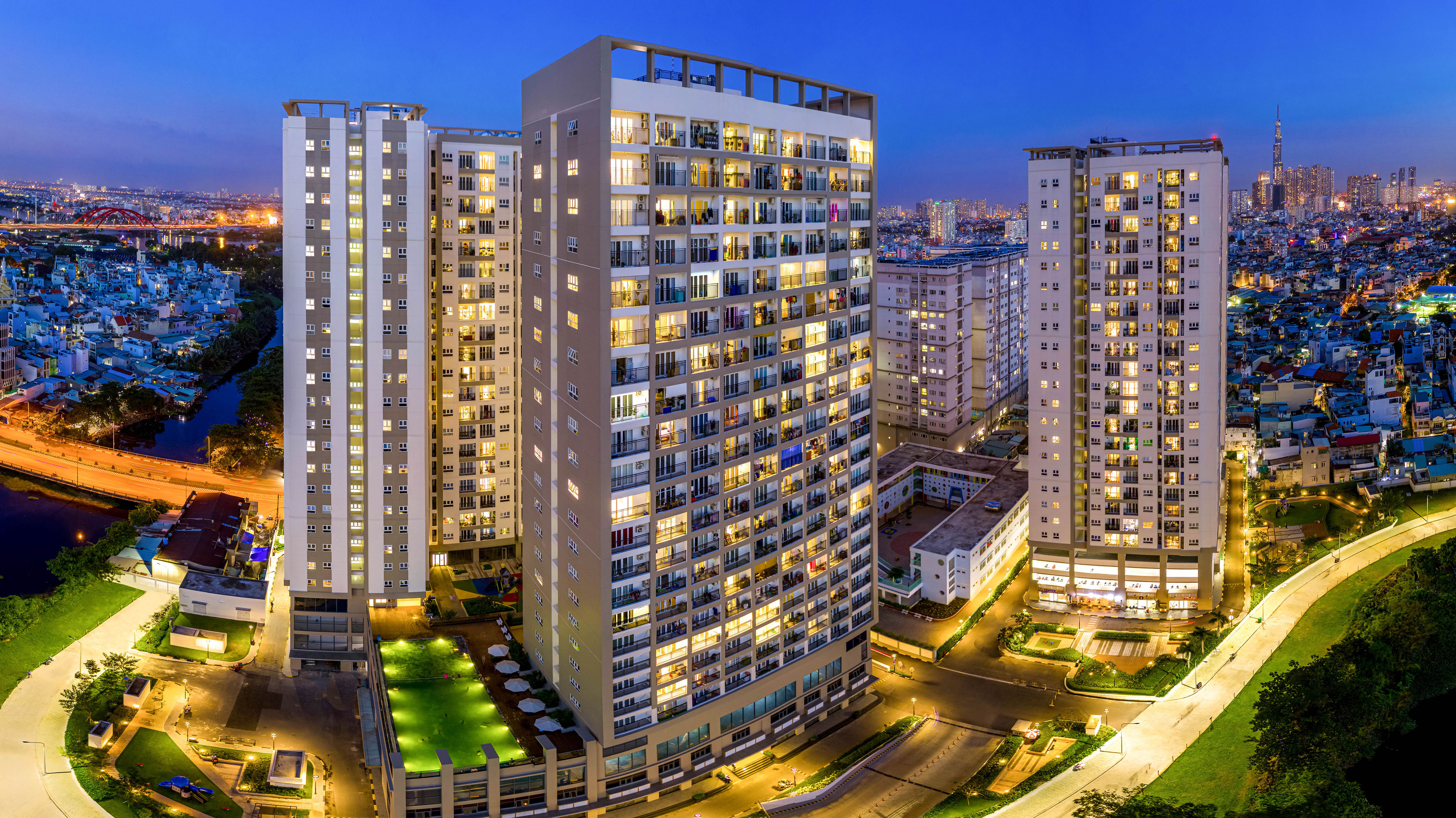 Khu căn hộ Richmond City (Quận Bình Thạnh, Tp.HCM) được Hưng Thịnh Incons bàn giao năm 2020.