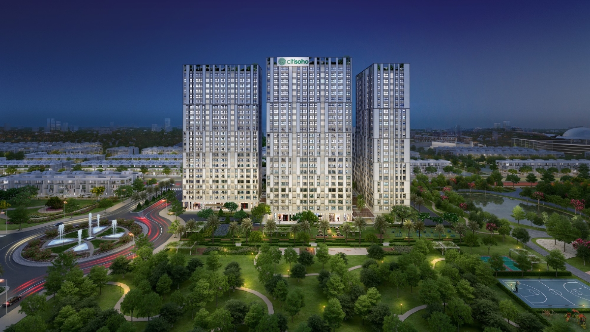 Citisoho tọa lạc trên hai trục đường chính của Khu đô thị Cát Lái và được bao bọc bởi công viên rộng 4ha.