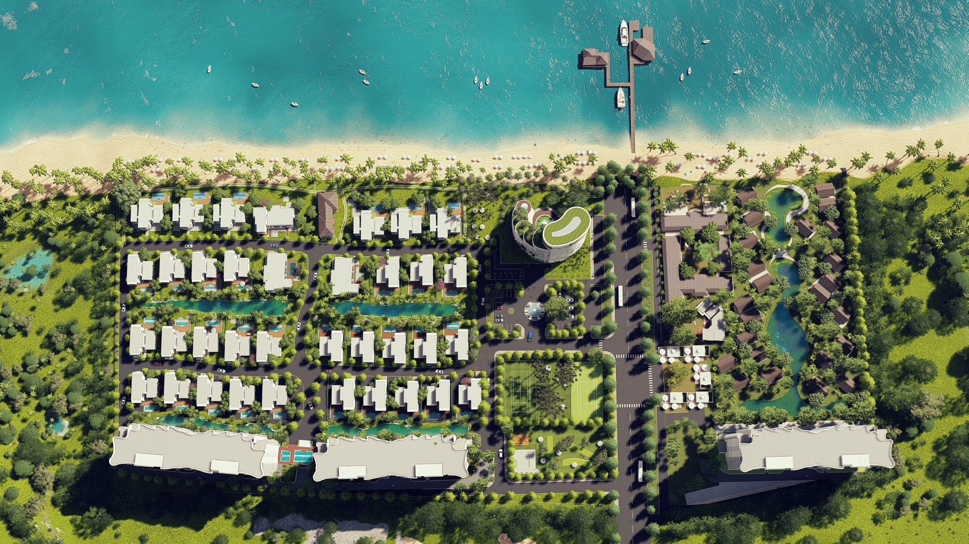 Phối cảnh tổng thể dự án Aria Vũng Tàu.