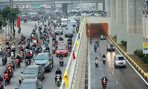 Thông xe hai hầm chui lớn nhất Hà Nội