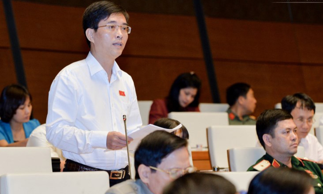 Đại biểu Hoàng Quang Hàm góp ý Luật Hỗ trợ doanh nghiệp nhỏ và vừa.