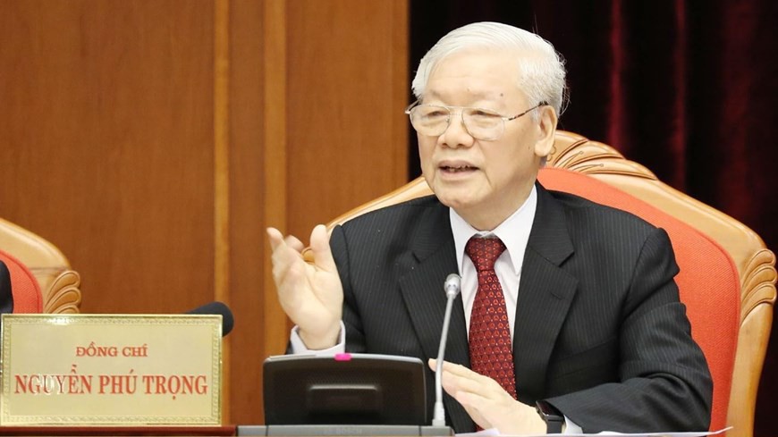 Tổng bí thư, Chủ tịch nước Nguyễn Phú Trọng chủ trì hội nghị Trung ương 10.