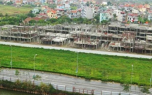 Nhiều hạng mục tại dự án Hanoi Garden City hiện vẫn chưa được triển khai hoặc tạm dừng.<br>
