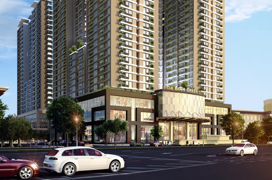 Phối cảnh dự án Hòa Bình Green City.
