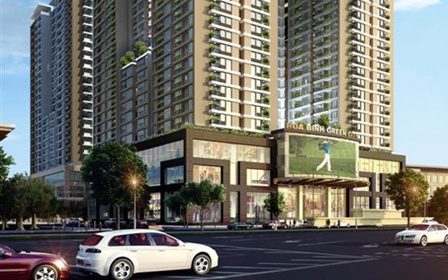Phối cảnh dự án Hòa Bình Green City.<br>