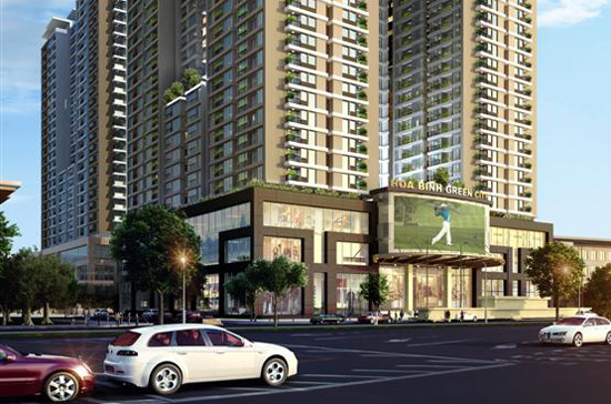 Phối cảnh dự án Hòa Bình Green City.