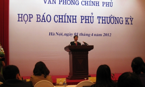 Chính phủ đánh giá kinh tế quý 1/2012