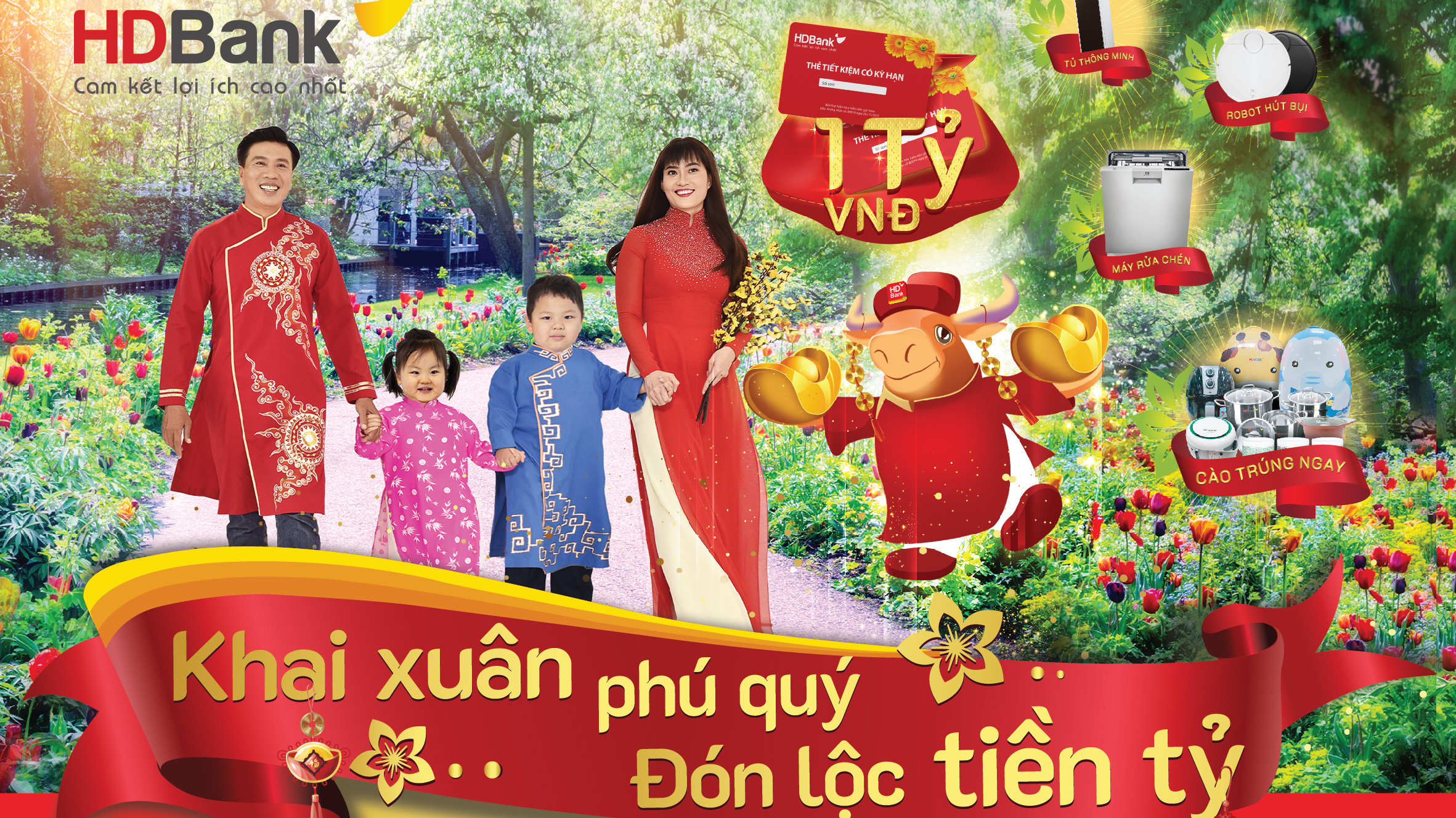 Tổng giá trị giải thưởng hơn 11 tỷ đồng với gần 23.000 giải thưởng, được áp dụng tại tất cả các điểm giao dịch của HDBank trên toàn quốc.