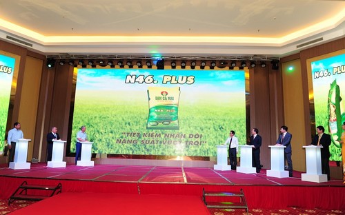 N46.Plus là phân bón Urê có phủ lớp N Dual Protect “bảo vệ đạm kép” công
 nghệ châu Âu giúp giảm thất thoát đạm tối đa, gia tăng hiệu quả khi sử 
dụng, giúp tiết kiệm 20 - 30% lượng phân bón so với Urê.