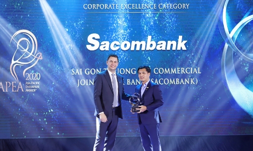 Sacombank đạt giải Doanh nghiệp, Doanh nhân xuất sắc Châu Á năm 2020
