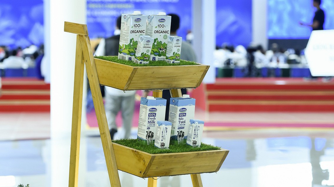 Sản phẩm Vinamilk được trưng bày tại APEC 2017.
