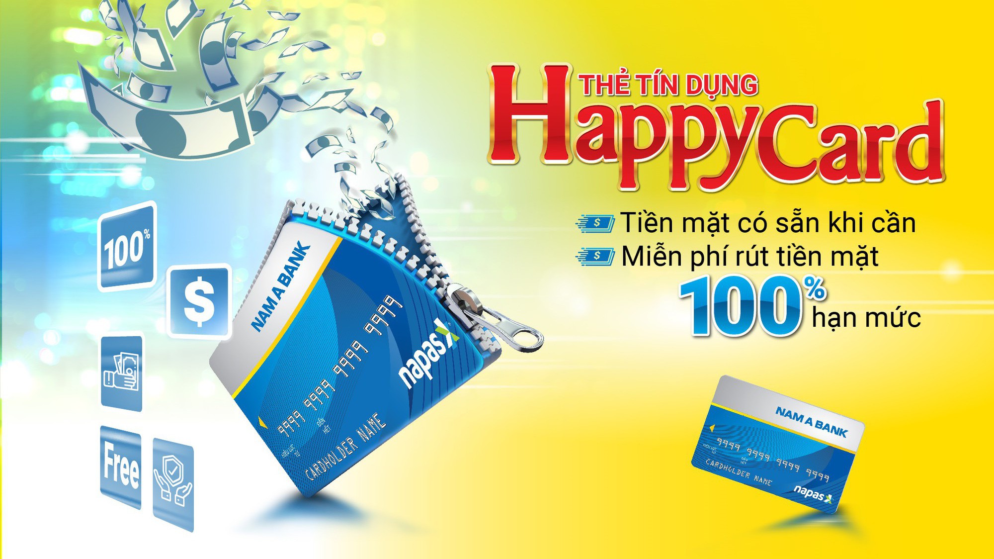 Chủ thẻ Happy Card còn được hưởng lãi suất ưu đãi chỉ từ 1,25%/tháng và hạn mức lên đến 12 lần thu nhập.