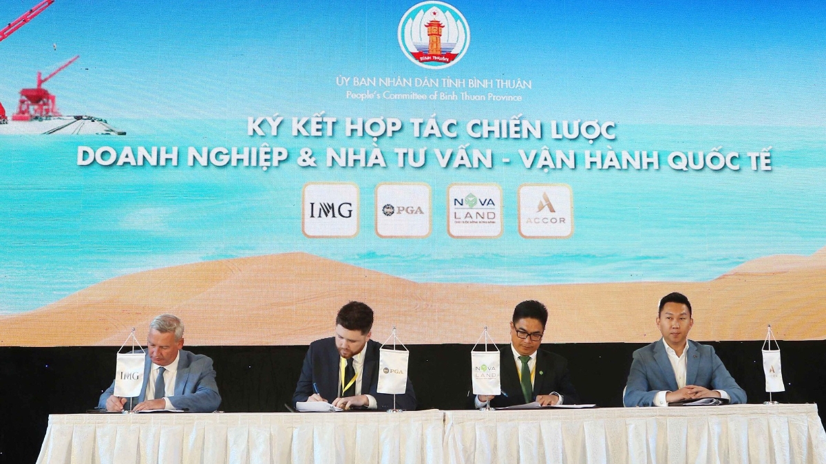 Lễ kí kết hợp tác chiến lược giữa Tập đoàn novaland cùng đối tác quốc tế
THE PGA OF AMERICA – IMG – ACCOR

