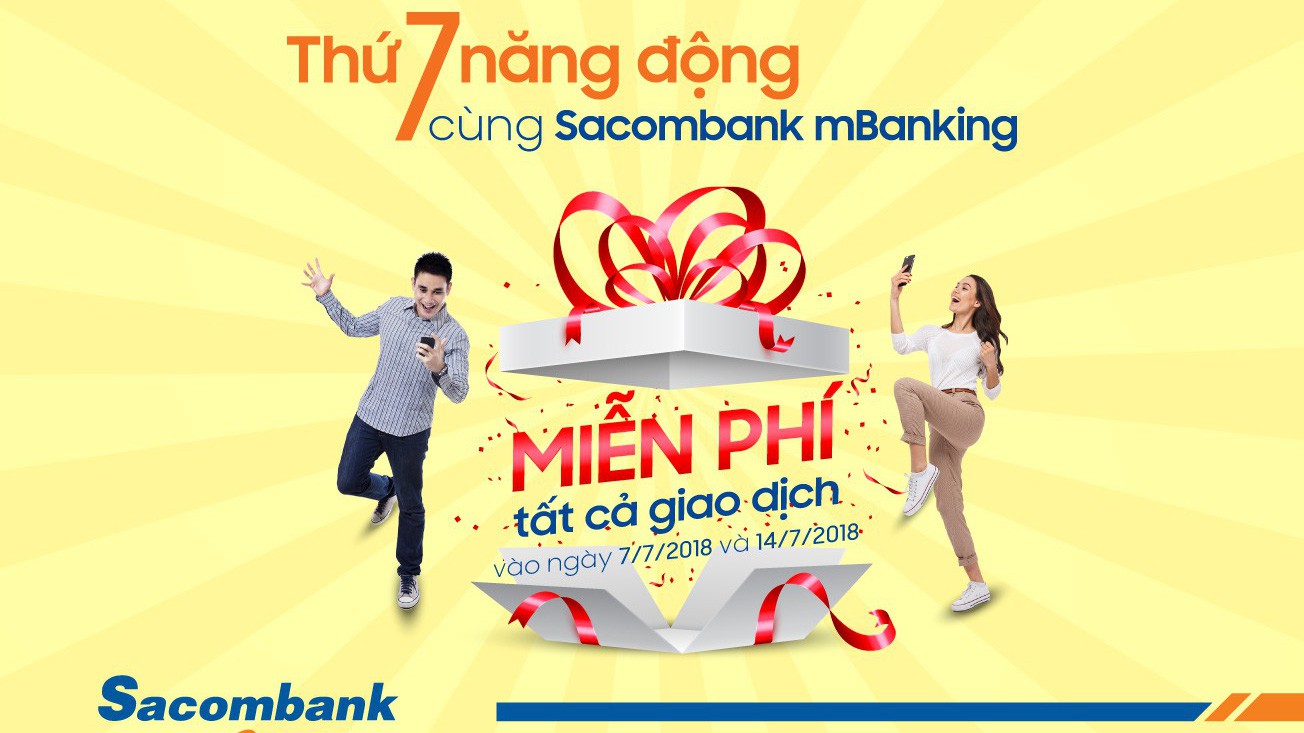 Sacombank mBanking được tải miễn phí từ kho ứng dụng App Store hoặc Google Play trên các thiết bị di động có kết nối Internet. 