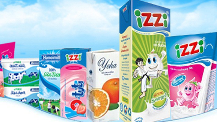 Sản phẩm của Công ty sữa Hà Nội.