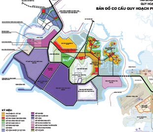 Bản đồ quy hoạch Khu công nghiệp dầu khí Long Sơn.
