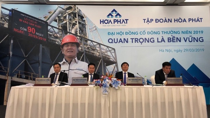 Đại hội cổ đông Hoà Phát diễn ra ngày 29/3/2019. 