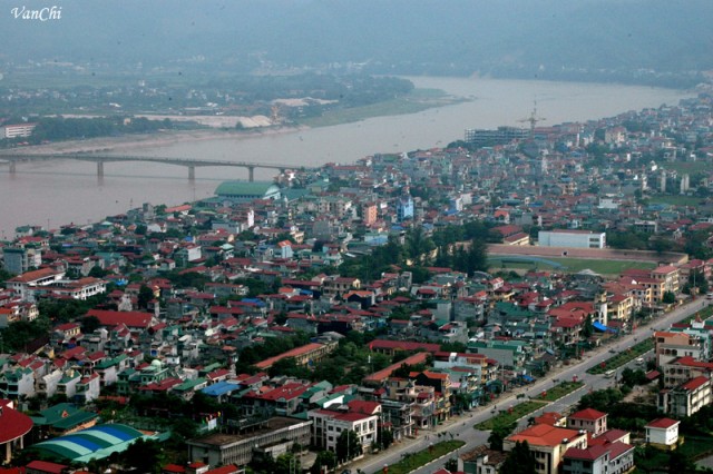 Một góc thành phố Hòa Bình.<br>