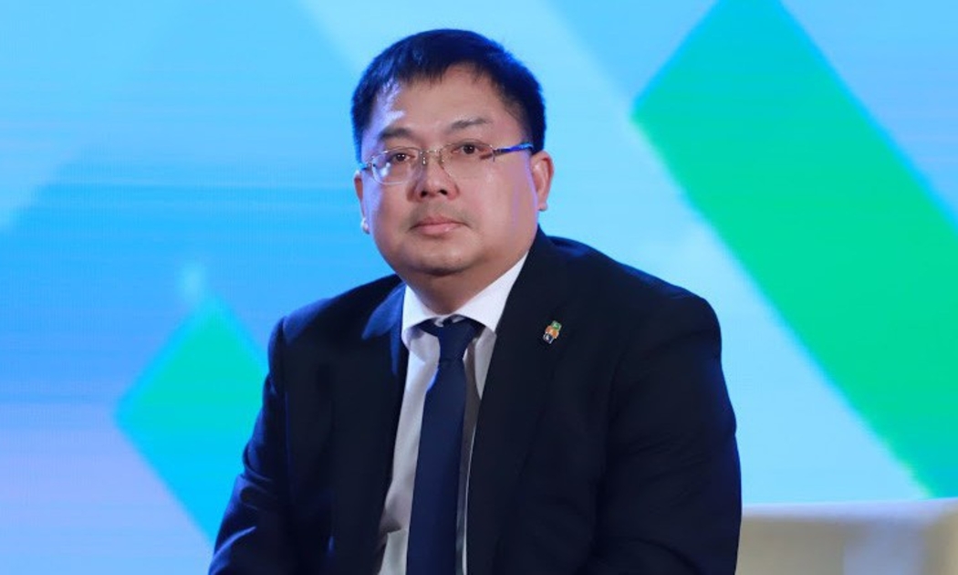 Chủ tịch Software Hoàng Nam Tiến tại Diễn đàn CEO năm 2019 - Ảnh: Quang Phúc.
