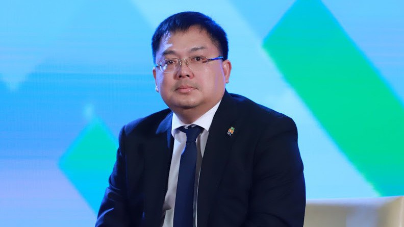 Chủ tịch Software Hoàng Nam Tiến tại Diễn đàn CEO năm 2019 - Ảnh: Quang Phúc.