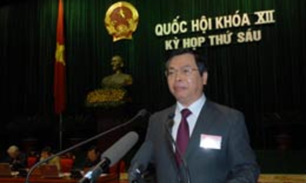 Bộ trưởng Bộ Công thương Vũ Huy Hoàng: Cần nhìn nhận công bằng về thủy điện - Ảnh: TTXVN.