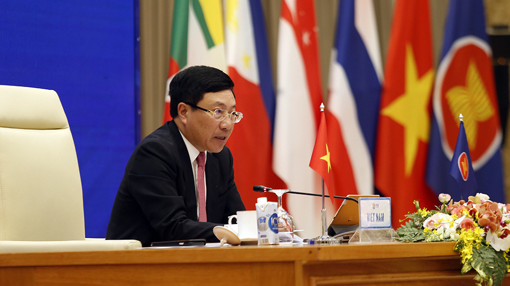 Phó Thủ tướng Phạm Bình Minh chủ trì Hội nghị lần thứ 22 Hội đồng Cộng đồng Chính trị - An ninh ASEAN - Ảnh: VGP.