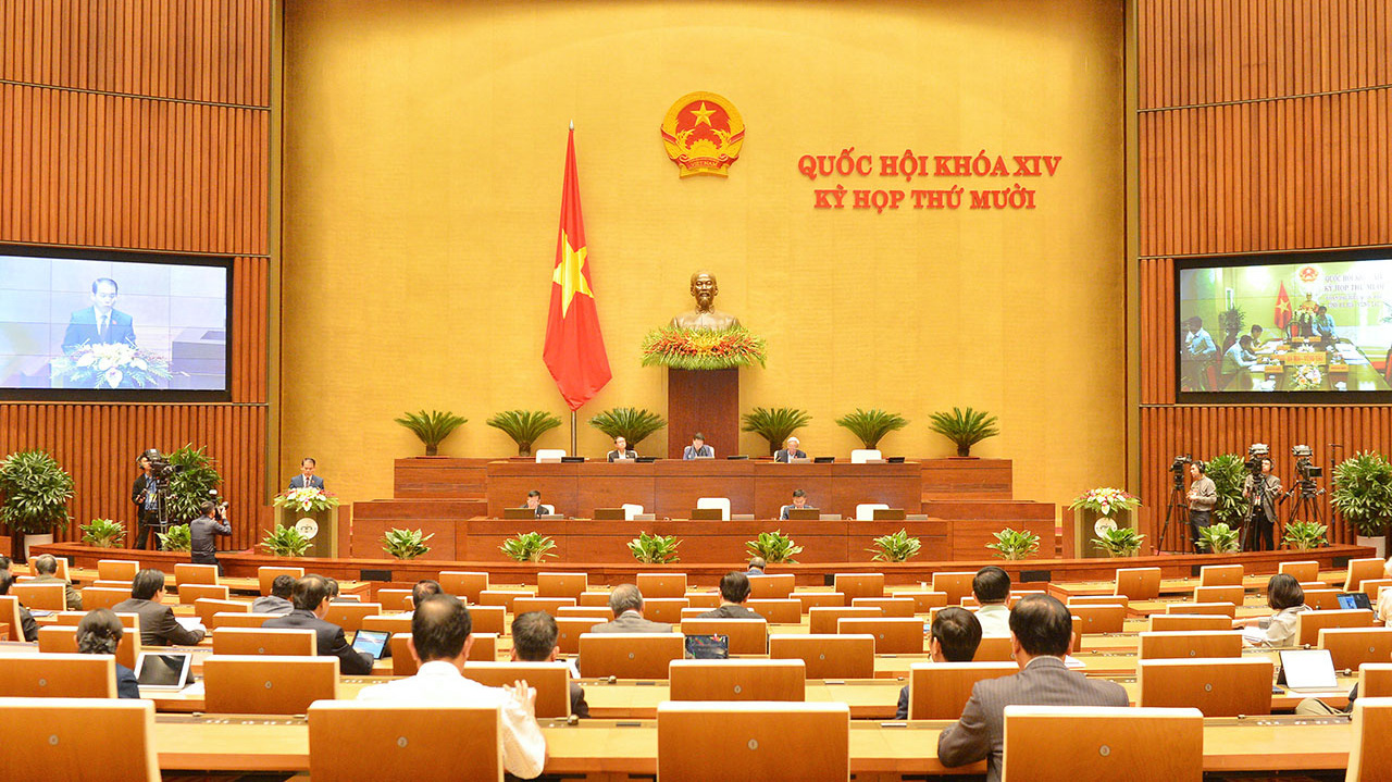 Quốc hội họp sáng nay. Ảnh: Quochoi.vn