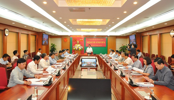 Kỳ họp thứ hai của Ủy ban Kiểm tra Trung ương khóa 13 - Ảnh: UBKTTW