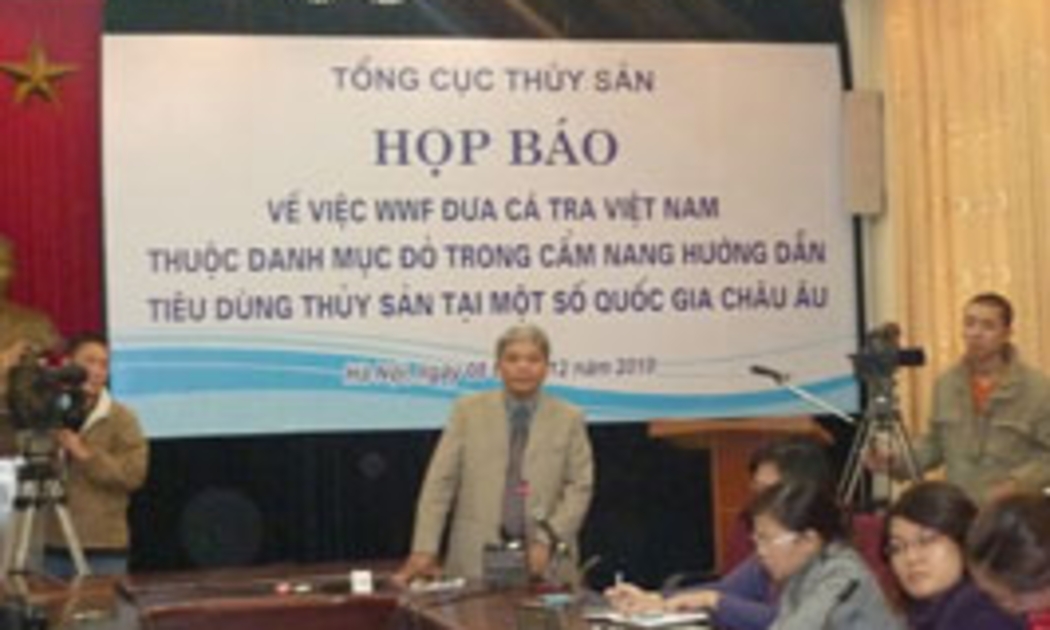 Đại diện Tổng cục Thuỷ sản cho rằng WWF đã vi phạm hai nguyên tắc cơ bản.