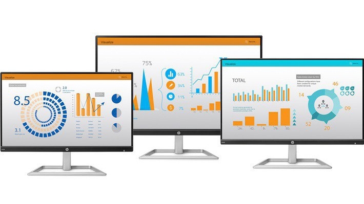 Màn hình HP N-series sở hữu thiết kế gọn gàng, phù hợp với không gian hiện đại, năng động của các doanh nghiệp vừa và nhỏ.