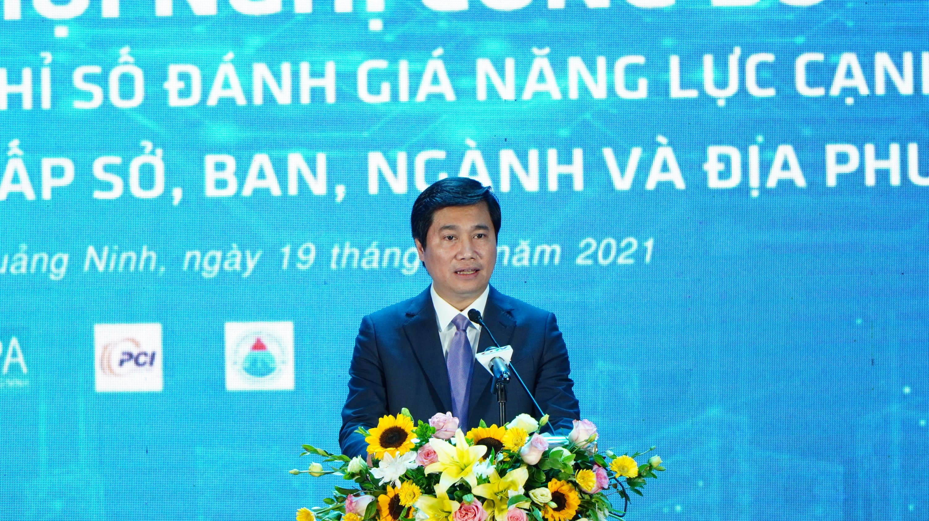 Ông Nguyễn Tường Văn – Chủ tịch UBND tỉnh Quảng Ninh phát biểu tại Hội nghị.