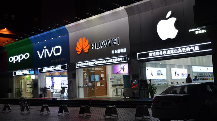 Apple đang vấp phải cạnh tranh gay gắt từ các đối thủ Trung Quốc như Huawei, Oppo, Vivo và Xiaomi.