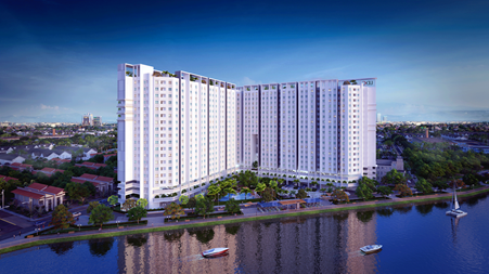Marina Riverside được thiết kế hiện đại theo tiêu chuẩn Singapore nhằm tối ưu hóa diện tích và tiết kiệm công năng.