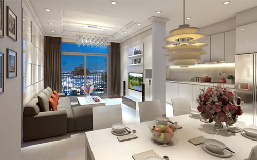 Toàn bộ các căn hộ đều được đầu tư nội thất sang trọng, đẳng cấp theo tiêu chuẩn khách sạn 5 sao.