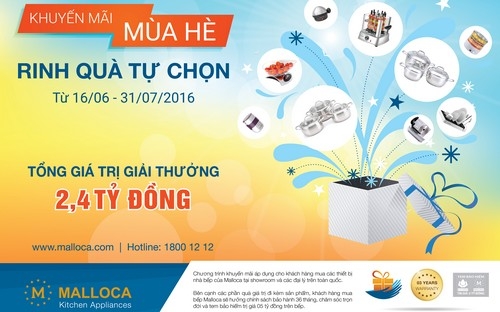 Tổng số quà tặng khách hàng được lựa chọn lên tới hơn 30 sản phẩm giá trị cao nhất mỗi món lên tới 7 triệu đồng.