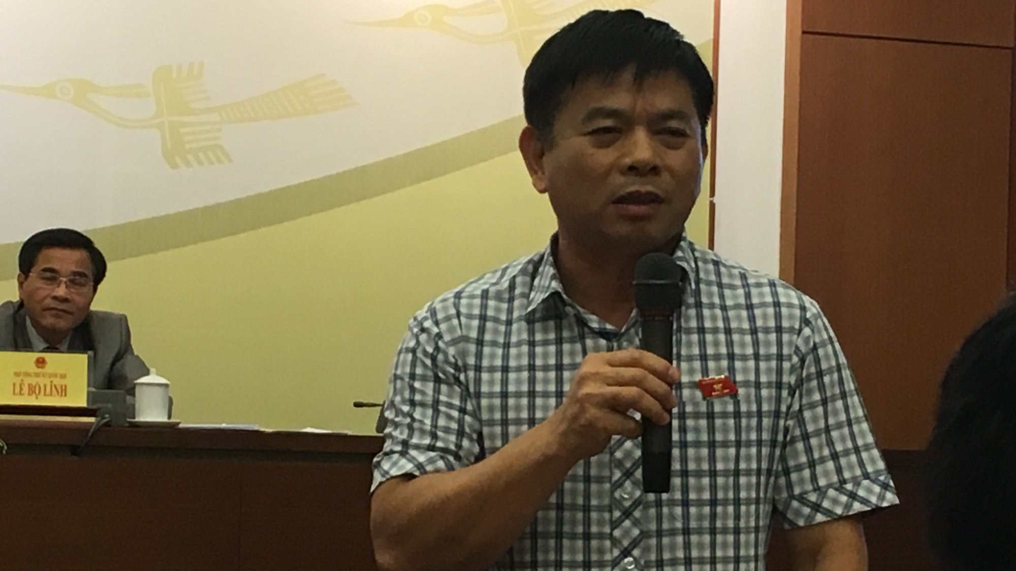 Ông Nguyễn Thanh Hồng, Uỷ viên Thường trực Uỷ ban Quốc phòng - an ninh (cơ quan thẩm tra dự án Luật An ninh mạng) trả lời báo chí tại cuộc họp báo công bố kết quả kỳ họp thứ 5 của Quốc hội.