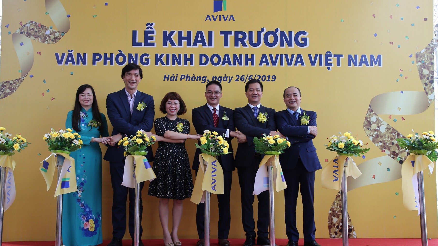 Sự kiện khai trương văn phòng kinh doanh tại Hải Phòng thể hiện cam kết đầu tư lâu dài của Aviva Việt Nam.