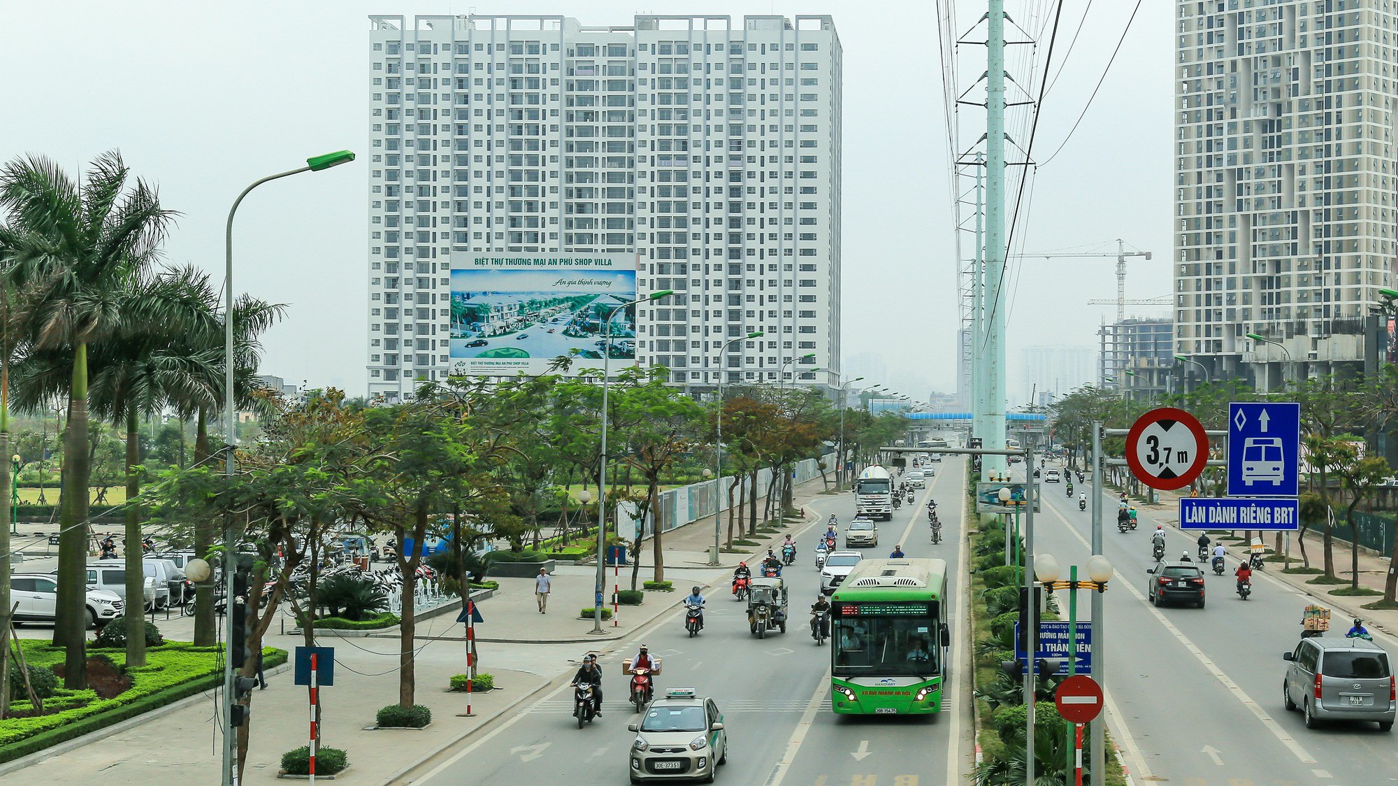 Gồm 25 tầng nổi, 551 căn hộ cao cấp, Anland có mật độ xây dựng thấp chỉ 35%, diện tích còn lại dành cho tiện ích công cộng và cảnh quan chung. 