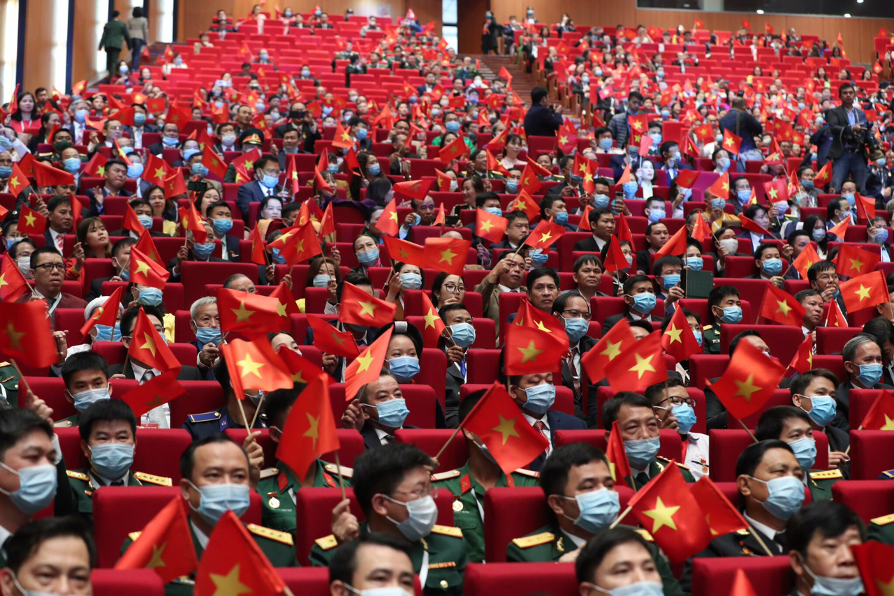 Các đại biểu tham dự khai mạc Đại hội đại biểu Thi đua yêu nước toàn quốc - Ảnh: VGP