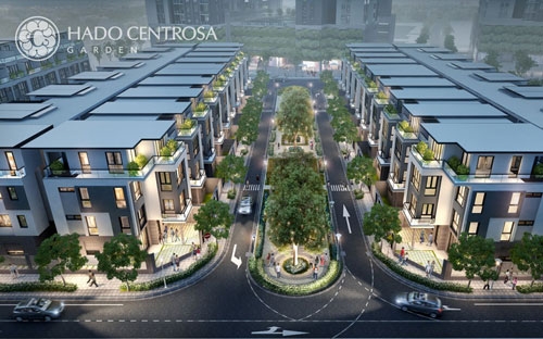 Hà Đô Centrosa Garden sẽ là một khu nhà phố liên kế, 8 tòa căn hộ cao cấp và nhiều phân khu tiện ích.