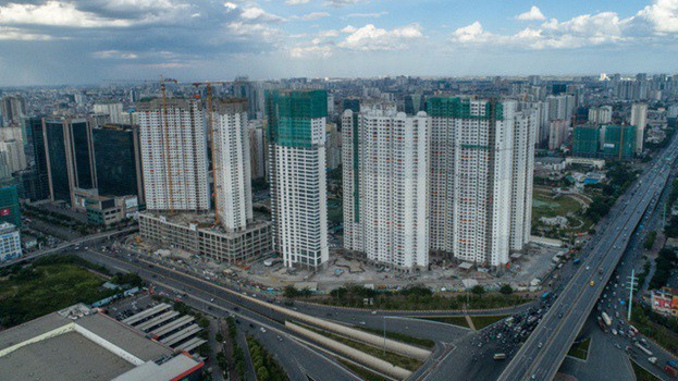 Dự án D'Capitale khi còn đang thi công.