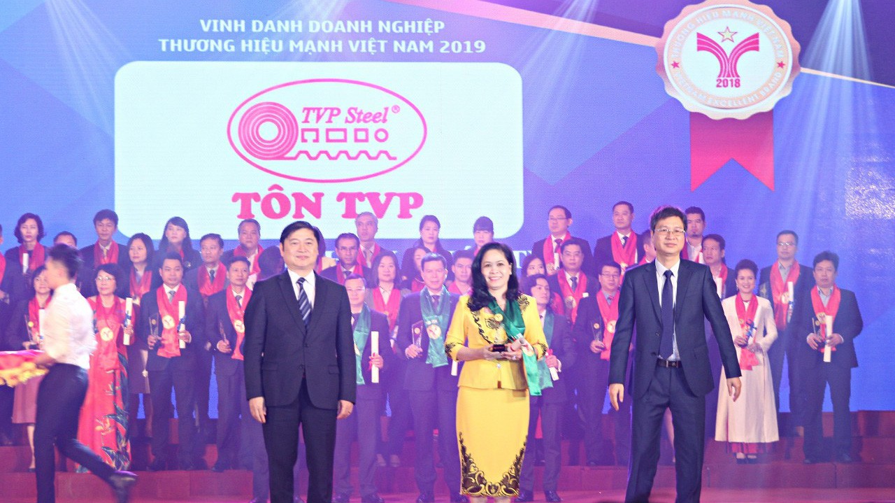  Năm 2019, TVP đã vinh dự lọt vào Top 10 Thương hiệu Mạnh Việt Nam do Thời báo Kinh tế Việt Nam trao tặng.