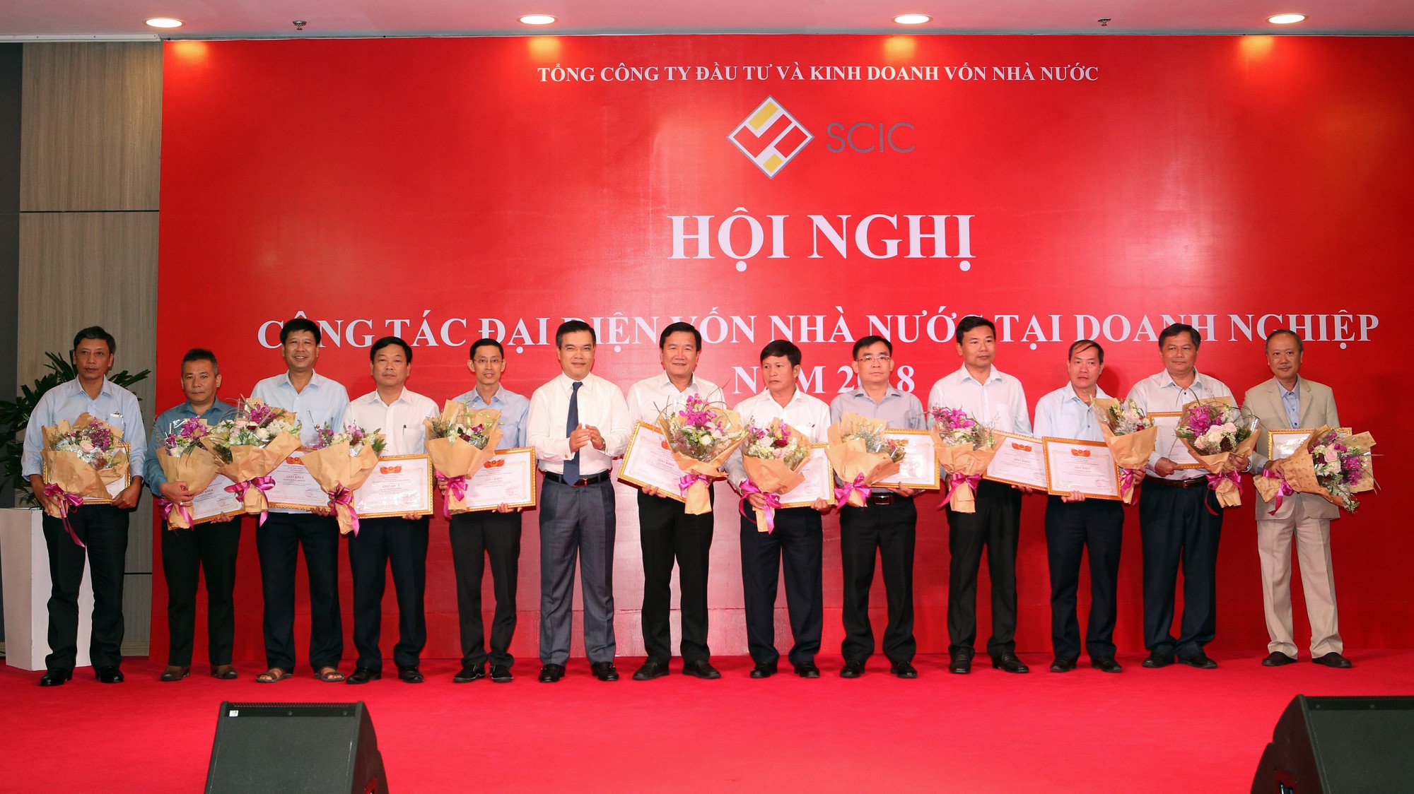 Hội nghị công tác người đại diện của Tổng công ty đầu tư và kinh doanh vốn Nhà nước (SCIC) ngày 14/9.