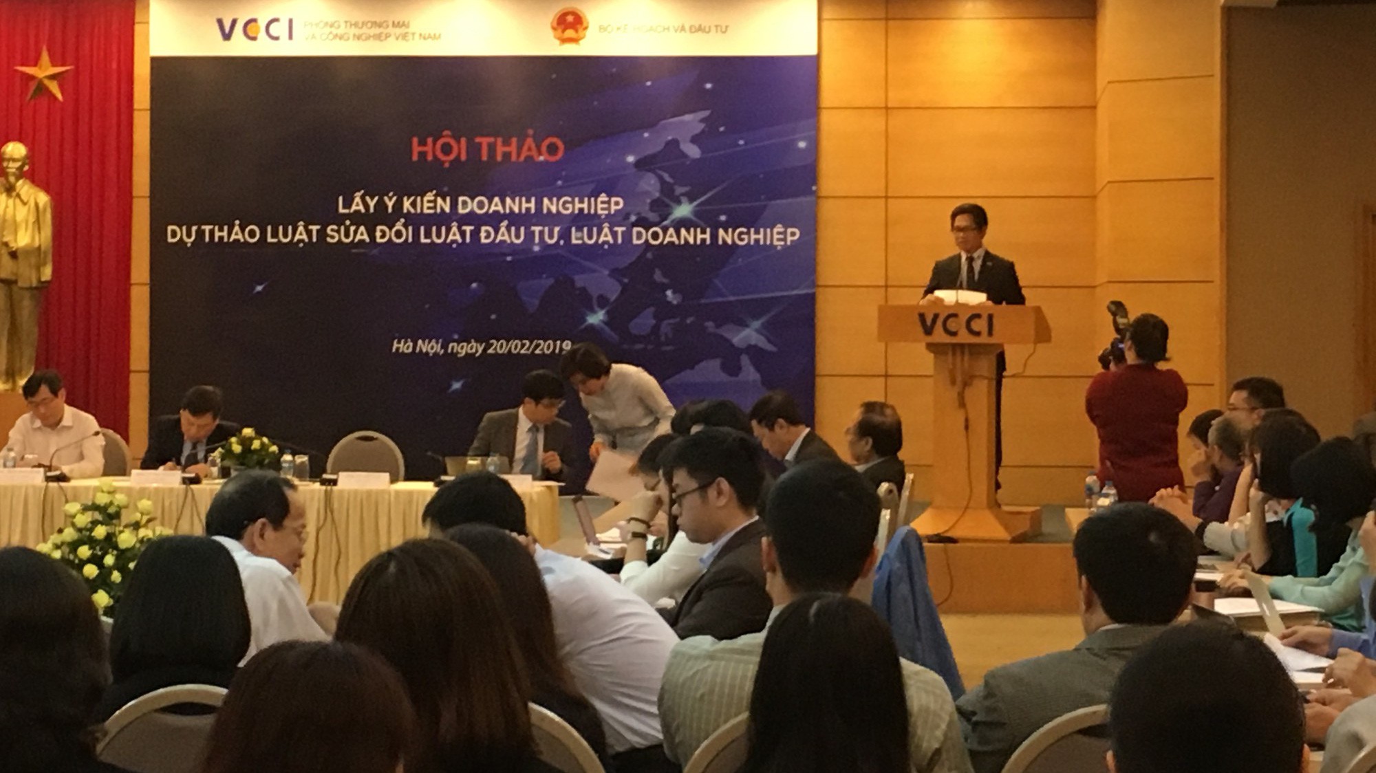 Hội thảo lấy ý kiến doanh nghiệp dự thảo Luật Sửa đổi Luật Đầu tư  và Luật Doanh nghiệp.