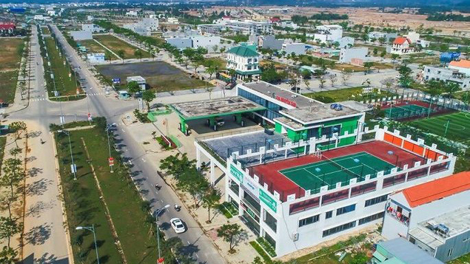 Một góc khu đô thị Golden Hills City tại quận Liên Chiểu.