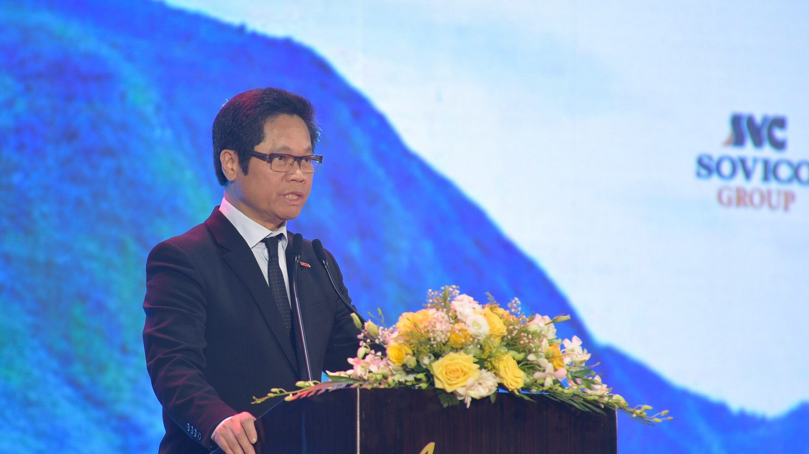 Chủ tịch VCCI Vũ Tiến Lộc phát  biểu tại diễn đàn - Ảnh: ĐB