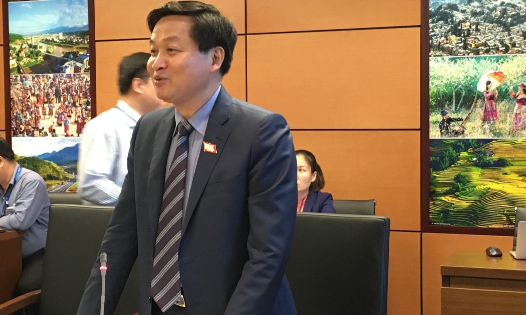 Tổng thanh tra Chính phủ Lê Minh Khái phát biểu tại phiên thảo luận tổ.