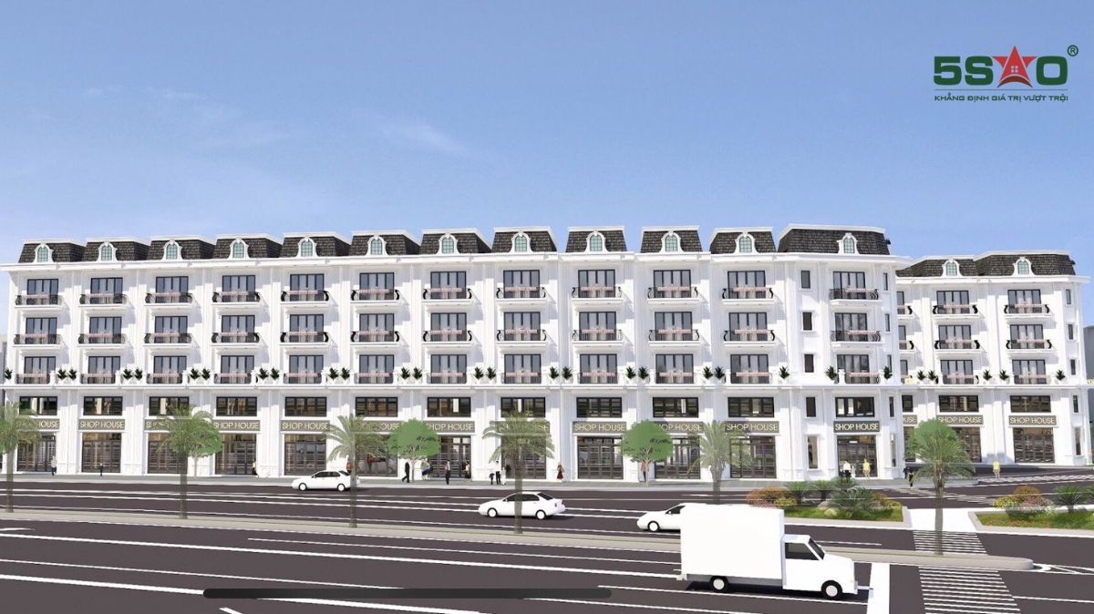 Shophouse Loong Toong Hạ Long ghi điểm nhờ thiết kế hiện đại, diện tích và công năng sử dụng hợp lý.